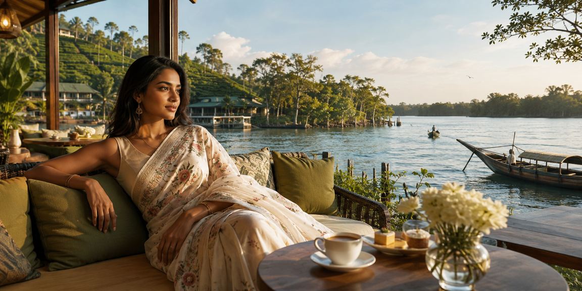 সিলেটের চা বাগানের পরিবেশে ক্যাসিনো বেটিং উপভোগরত তরুণী